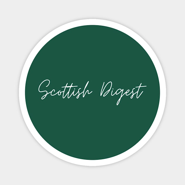 Scottish Digest White Writing Magnet by Scottish Digest